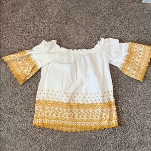 Off the shoulder flowy top